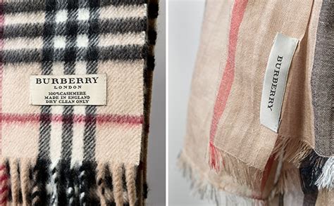 how to tell a burberry scarf.